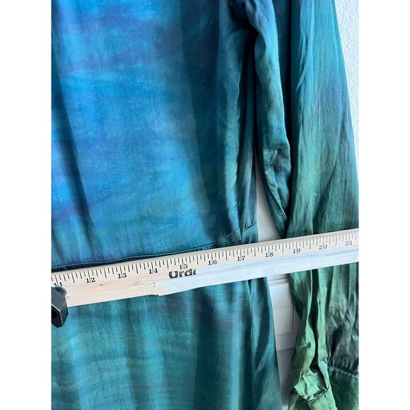 Bella Dahl Willow Maxi Dress Horizon Dye size M no belt - Picture 9 of 12